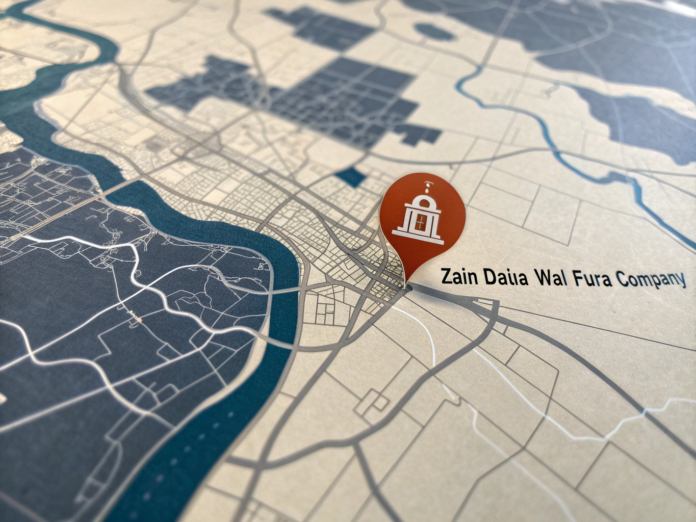 Zain Dajla Wal Furat Company location map